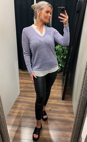 Rexan pullover - lilac mix