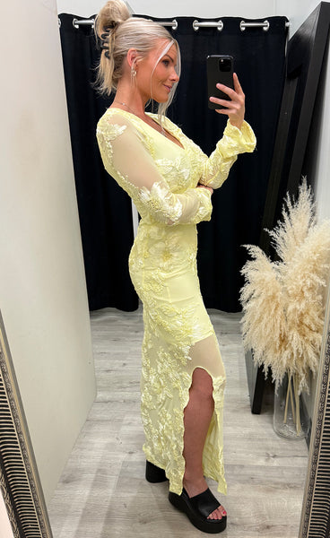 Kameyella dress - butter yellow