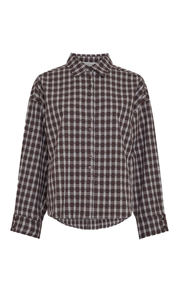 MSCH Carola shirt - brown/egret