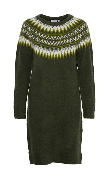 Isabella dress - moss green