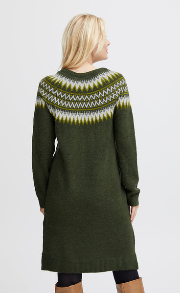 Isabella dress - moss green