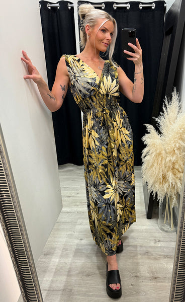 Rosa teygjukjóll - munstur 3