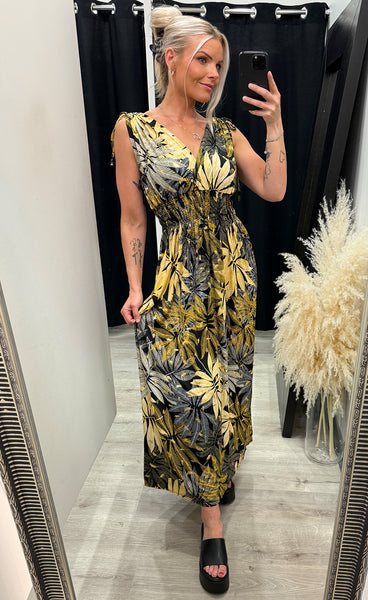 Rosa teygjukjóll - munstur 3