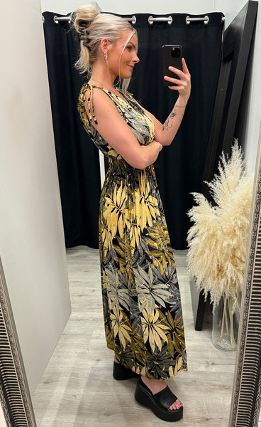 Rosa teygjukjóll - munstur 3