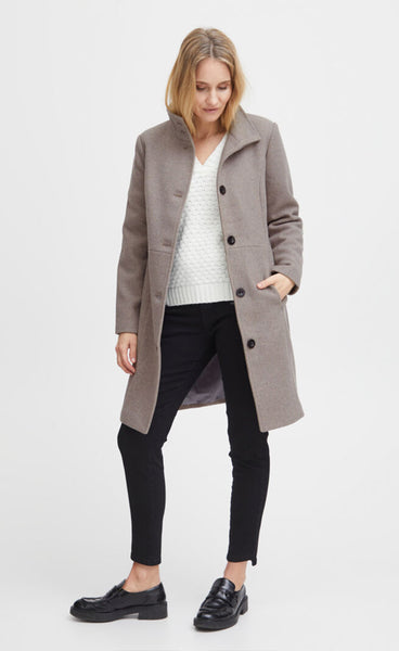 Penelope jacket - taupe melange