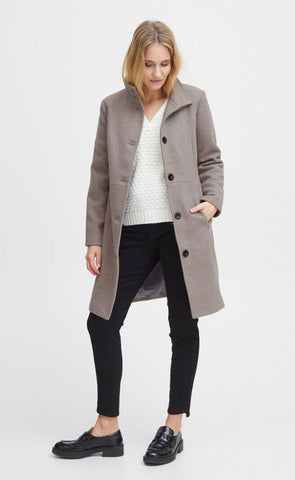 Penelope jacket - taupe melange