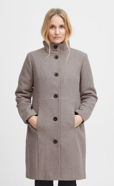 Penelope jacket - taupe melange