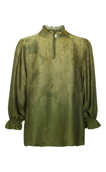 Smokey blouse - forest night