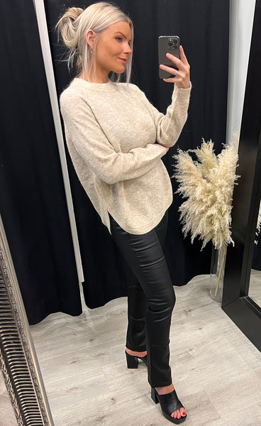 Lessine pullover - oatmeal melange