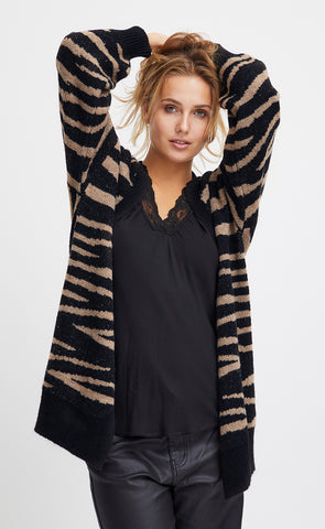 Ofelia knit cardigan - black mix
