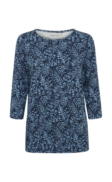 Floral tee 1 - navy floral