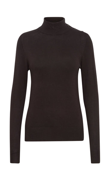 Pimba button jumper - black