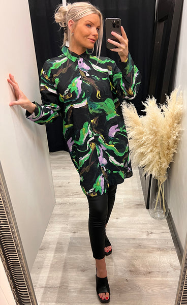 Gila tunic - black mix