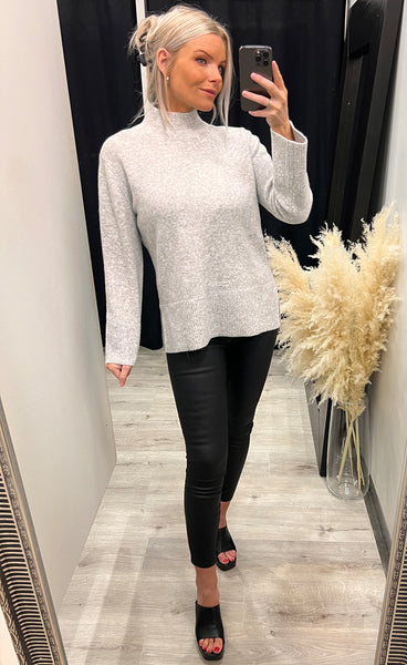 Aileen pullover - light grey melange