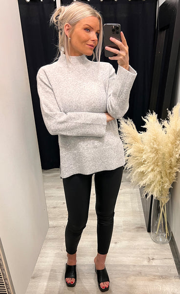 Aileen pullover - light grey melange