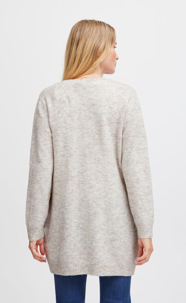 Sanny cardigan 1 - limestone melange