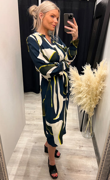 Lena dress 1 - navy mix