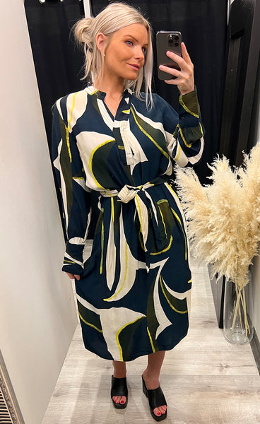 Lena dress 1 - navy mix
