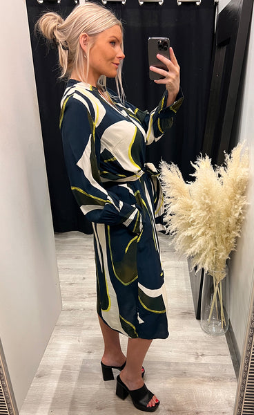 Lena dress 1 - navy mix