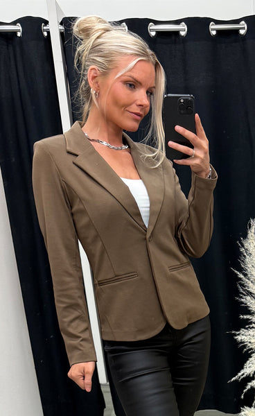 FRANSA stretch blazer - rain drum