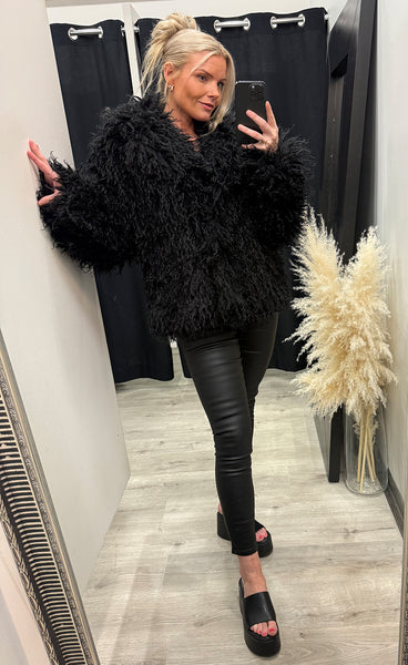Loðjakki 7231 - black