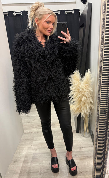 Loðjakki 7231 - black