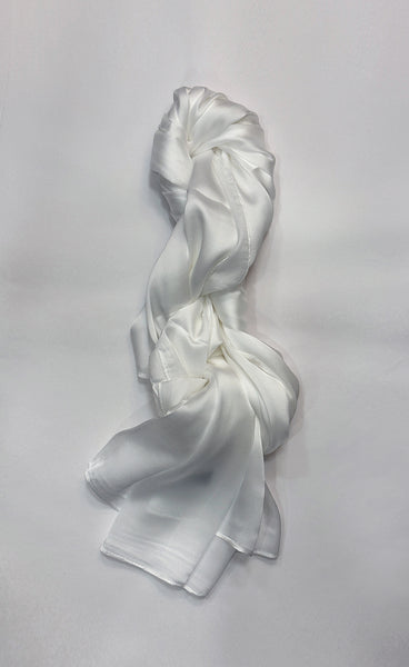 Klútur 27 - white silk