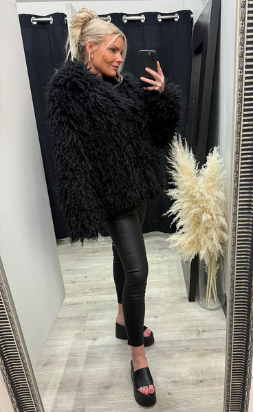 Loðjakki 7231 - black