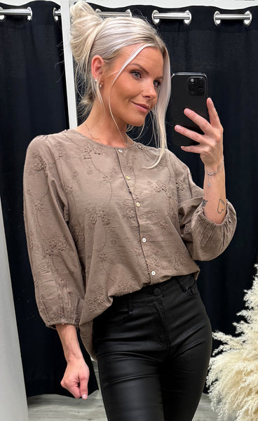 Alma blouse - mushroom