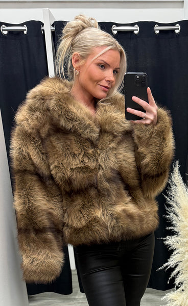 Loðjakki 7232 - camel