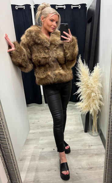 Loðjakki 7232 - camel