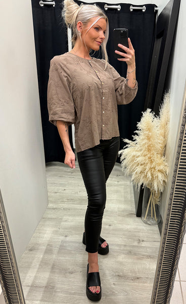 Alma blouse - mushroom