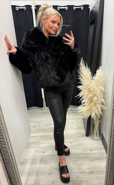 Loðjakki 7190 - black
