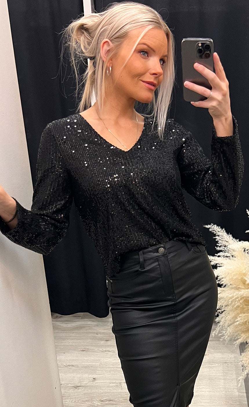 Athena blouse - black