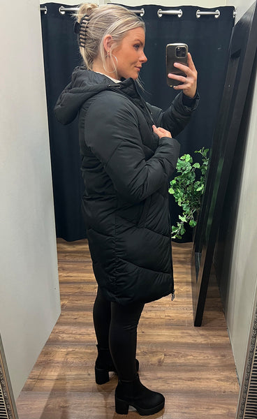 Louise puffer jacket - black