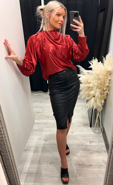 Adeline blouse - red