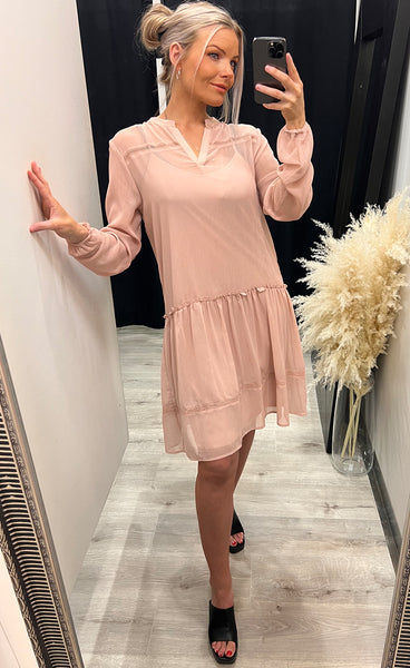 Simona dress - misty rose