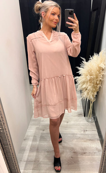 Simona dress - misty rose