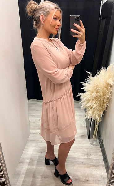 Simona dress - misty rose
