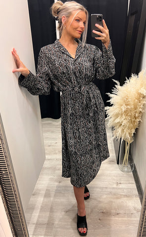 Cahailey dress - brown animal mix