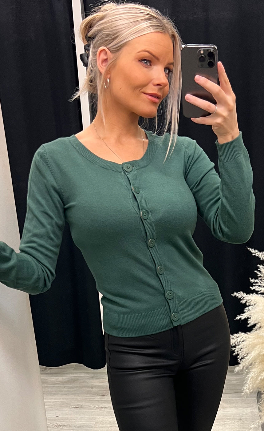 Zuvic cardigan - hedge green