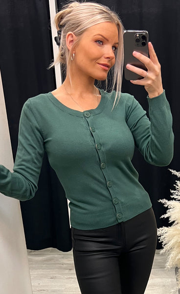 Zuvic cardigan - hedge green