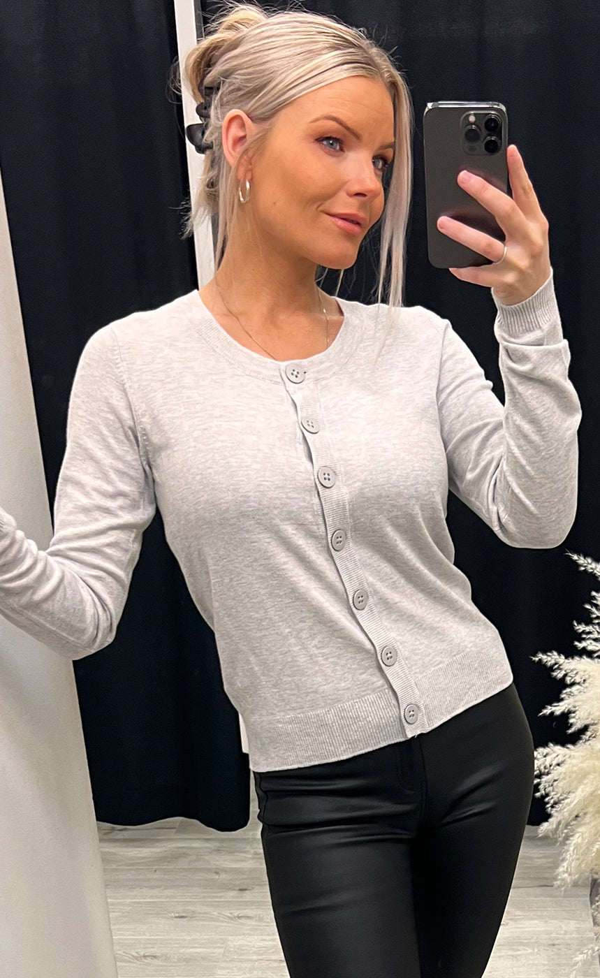 Zuvic cardigan - light grey