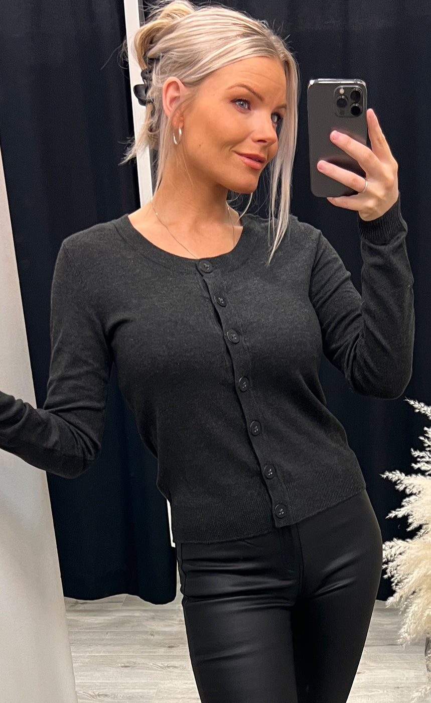 Zuvic cardigan - grey melange