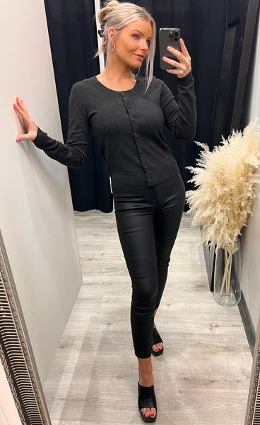 Zuvic cardigan - grey melange