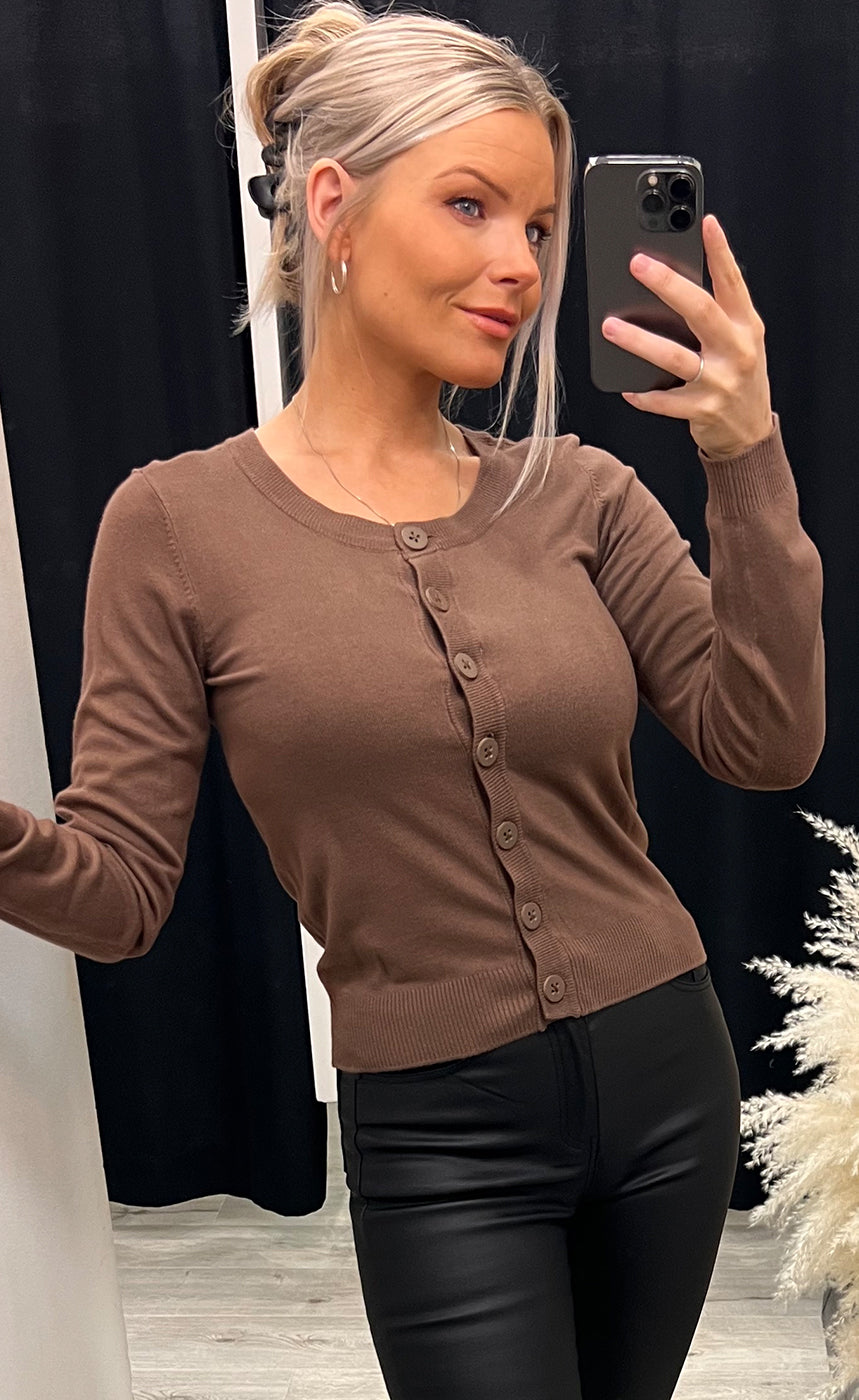 Zuvic cardigan - cocoa