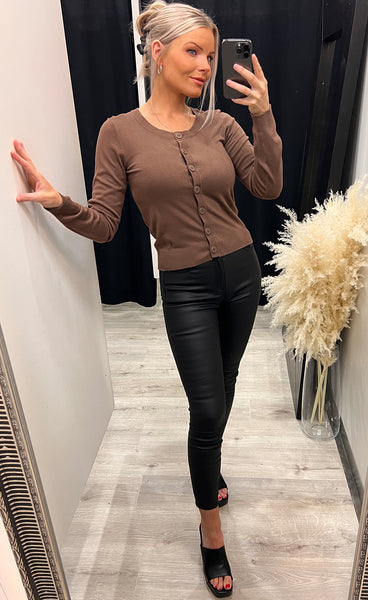 Zuvic cardigan - cocoa