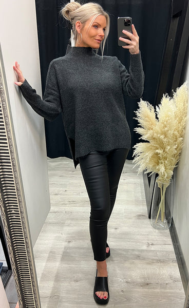 Megan knit - dark grey