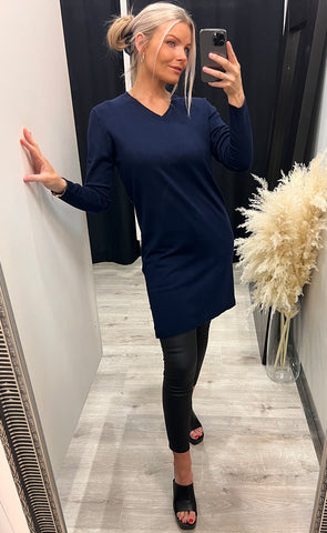 Akita knit dress - navy