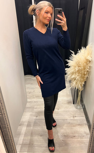 Akita knit dress - navy